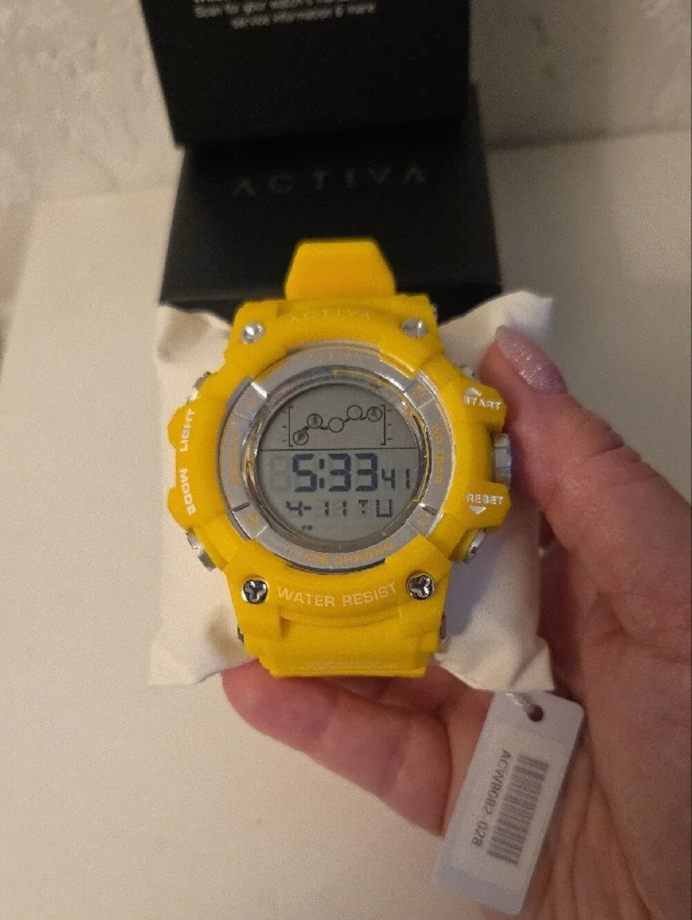 Activa Yellow Digital Sports Watch for Men